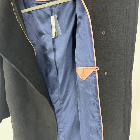J.Crew Villa coat in Italian stadium-cloth Black Size 4 NWT $385 - Picture 6 of 8